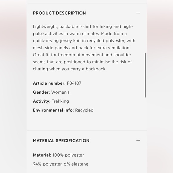 Fjallraven Abisko Mesh Tee - Picture 9 of 10